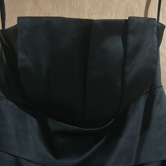 White House Black Market Black Tiered Dress - Picture 3 of 6